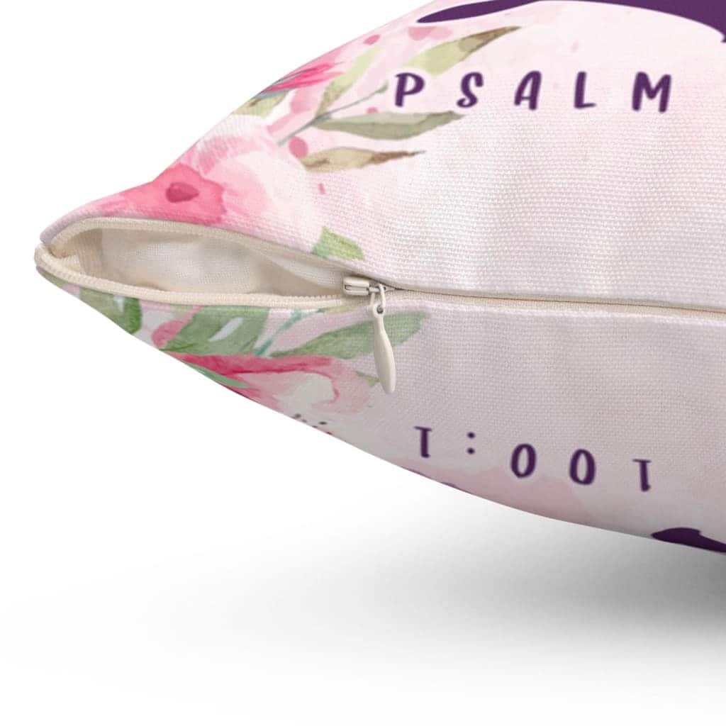 Bible Verse Make A Joyful Noise Unto The Lord Psalm 1001 Pillow