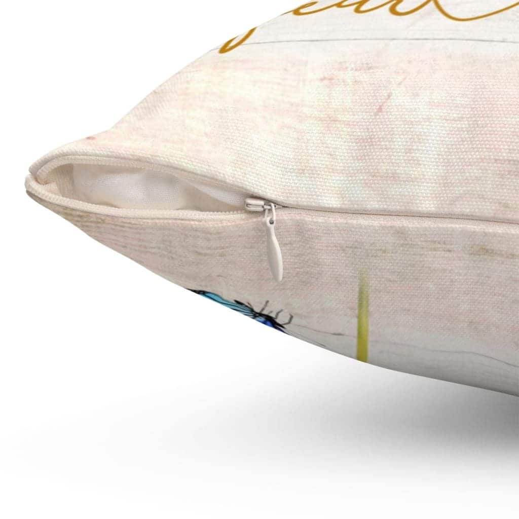Let Your Faith Be Bigger Than Your Fear Butterfly Sunflower Christian Pillow Let Your Faith Be Bigger Than Your Fear Butterfly Sunflower Christian Pillow