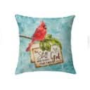 Psalm 4610 Be Still And Know That I Am God Cardinal Christmas Pillow Psalm 4610 Be Still And Know That I Am God Cardinal Christmas Pillow