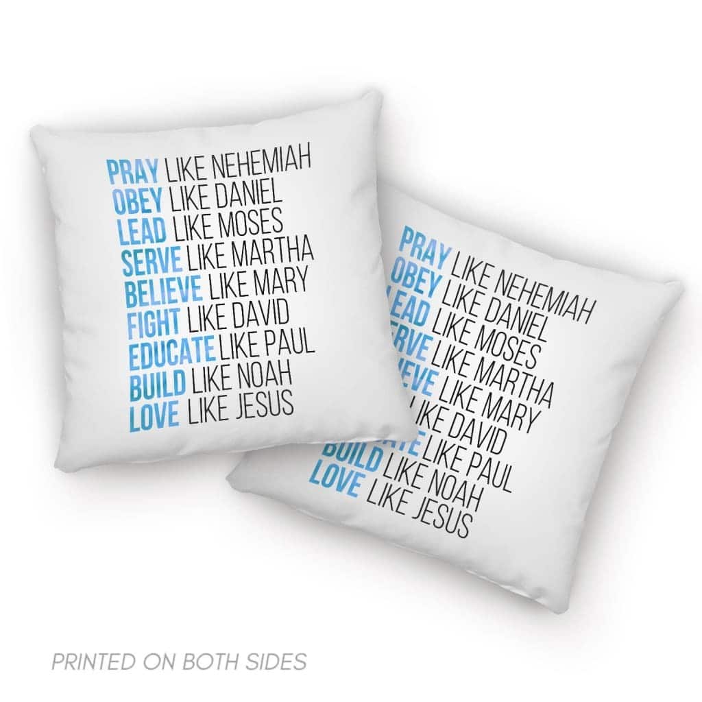 Pray Like Nehemiah Obey Like Daniel Christian Jesus Pillow Pray Like Nehemiah Obey Like Daniel Christian Jesus Pillow