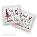 Just A Girl Who Loves Christmas Christian Pillow Just A Girl Who Loves Christmas Christian Pillow