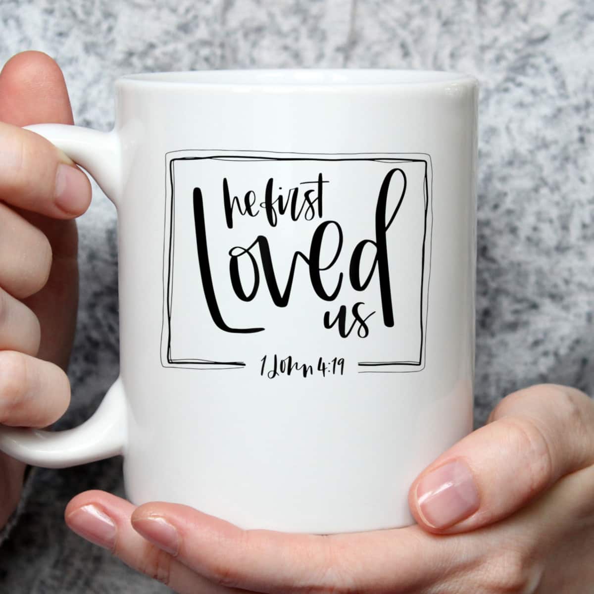 We Love Because He First Loved Us Bible Verse Valentines Day T-Shirt We Love Because He First Loved Us Bible Verse Valentines Day T-Shirt