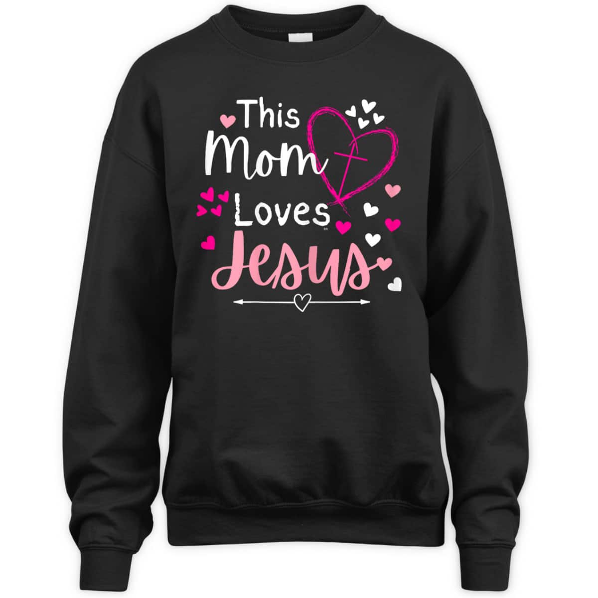 This Mom Loves Jesus Mother's Day Christian Gift T-Shirt This Mom Loves Jesus Mother's Day Christian Gift T-Shirt
