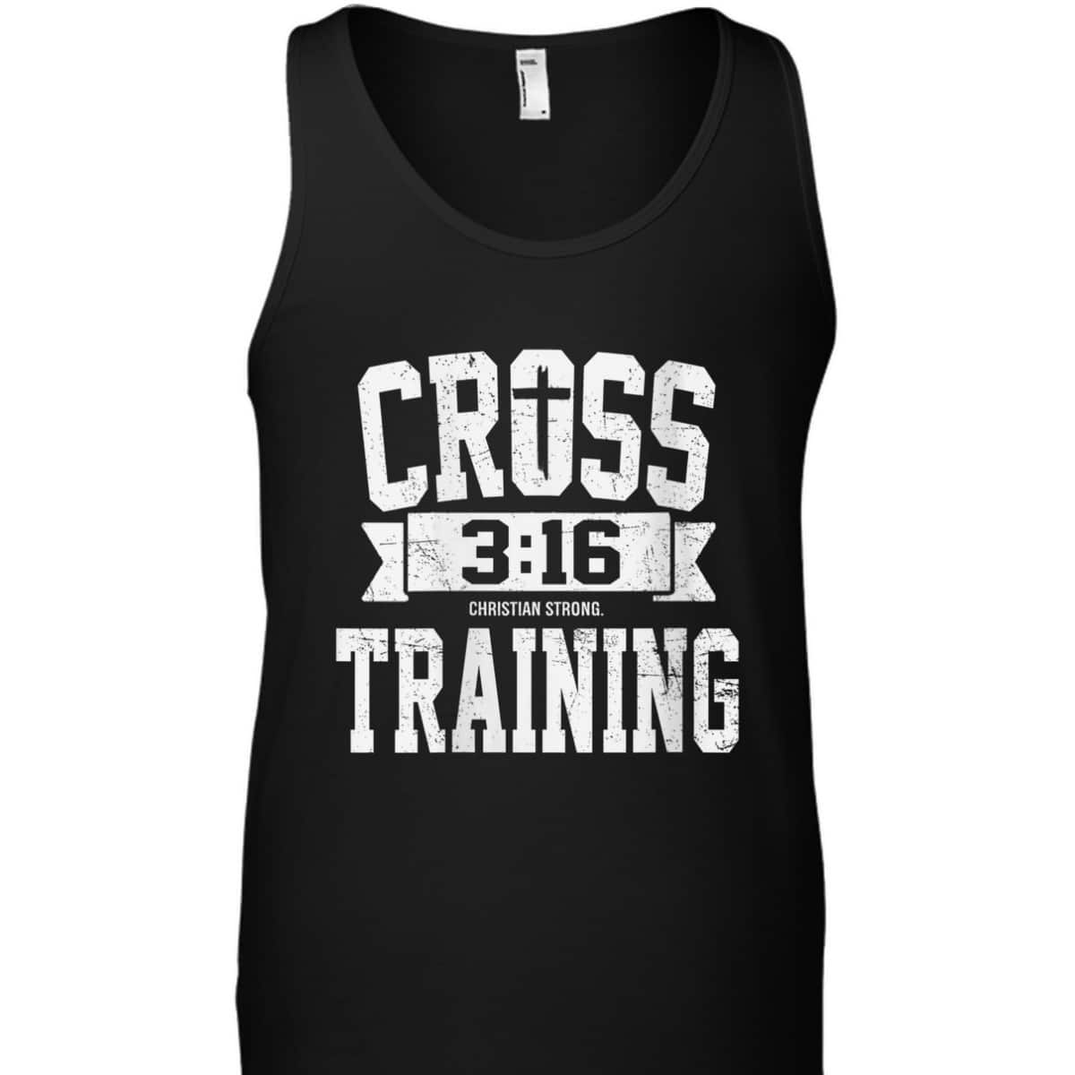 Cross Training 3 16 Christian Faith Motivational Bible T-Shirt