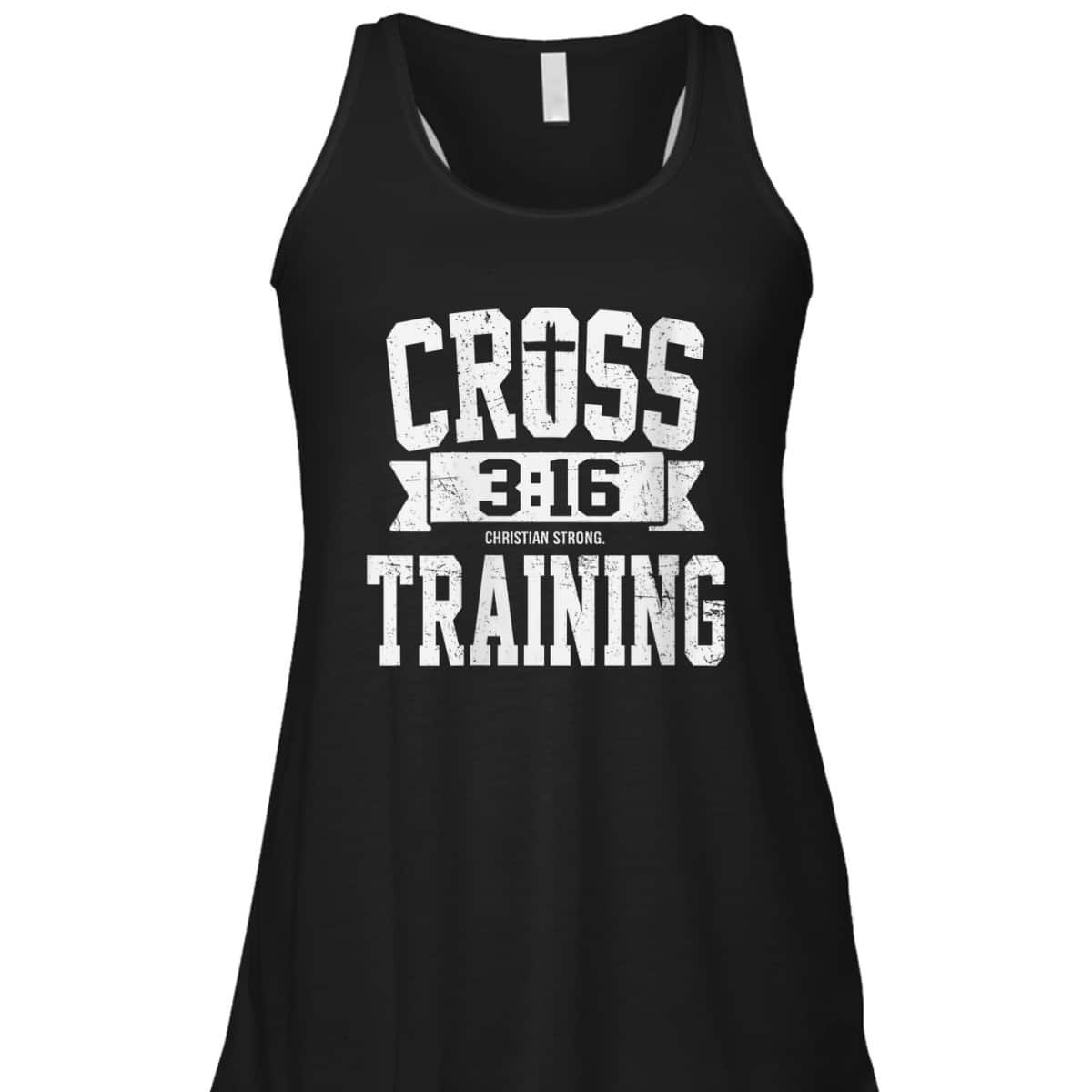 Cross Training 3 16 Christian Faith Motivational Bible T-Shirt