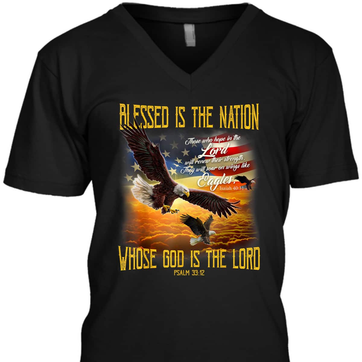 Blessed Is The Nation Whose God Is The Lord T-Shirt Blessed Is The Nation Whose God Is The Lord T-Shirt