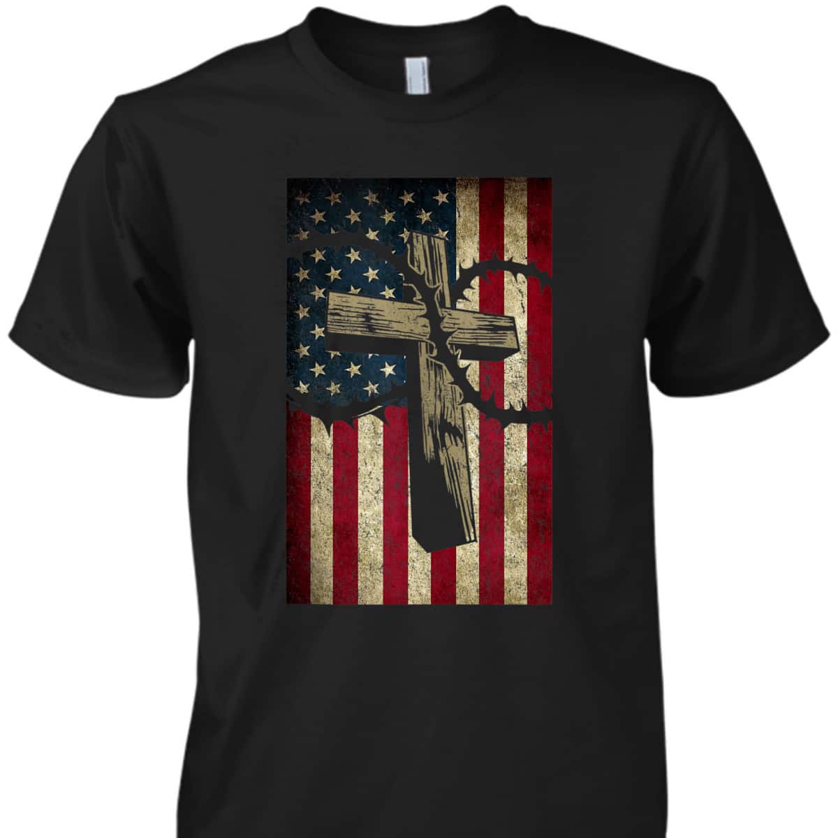 Cool Christian Patriotic New Christianity US Flag T-Shirt Cool Christian Patriotic New Christianity US Flag T-Shirt
