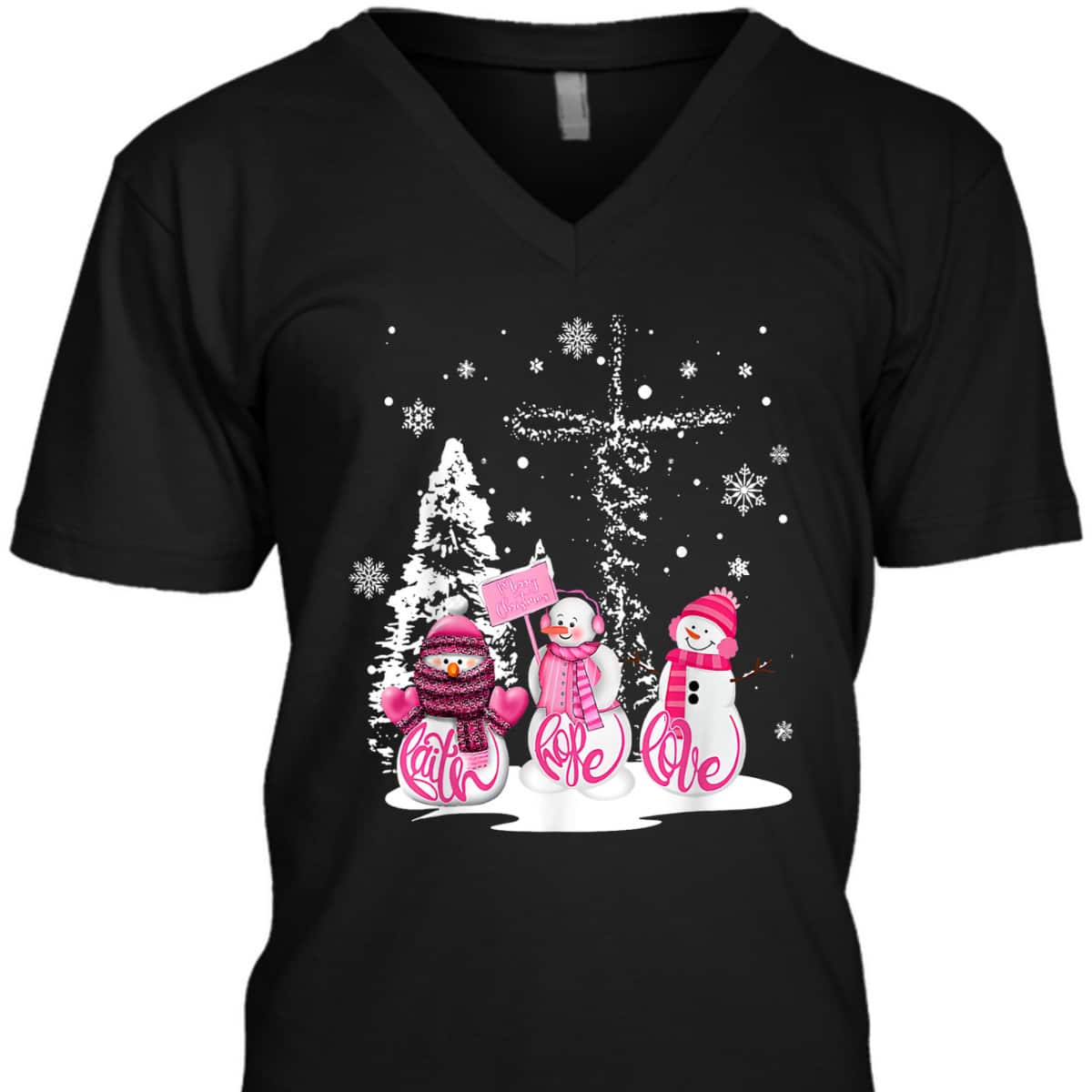 Jesus Faith Hope Love Snowman Merry Xmas Christian T-Shirt Jesus Faith Hope Love Snowman Merry Xmas Christian T-Shirt