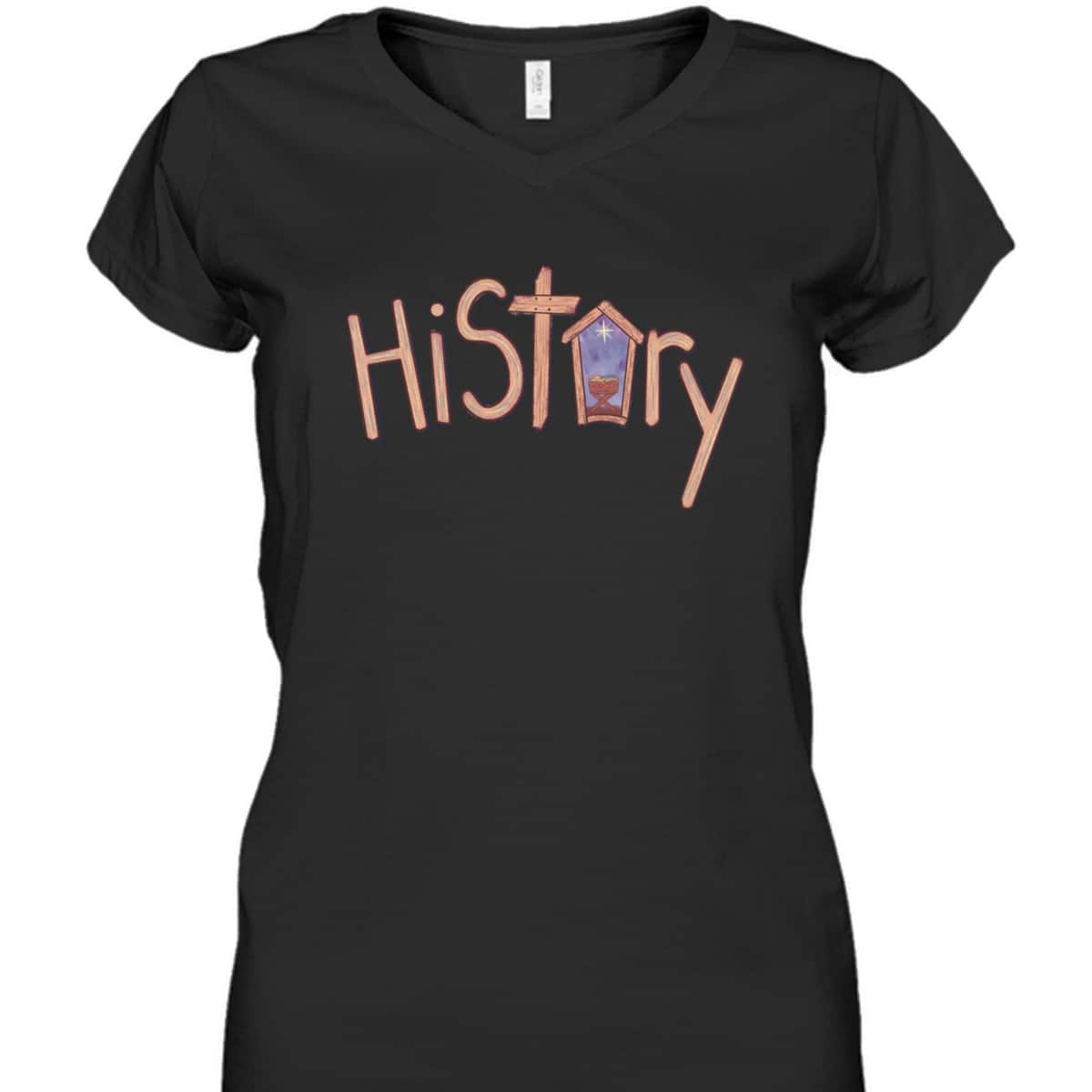 His Story Christmas Nativity Christian T-Shirt His Story Christmas Nativity Christian T-Shirt
