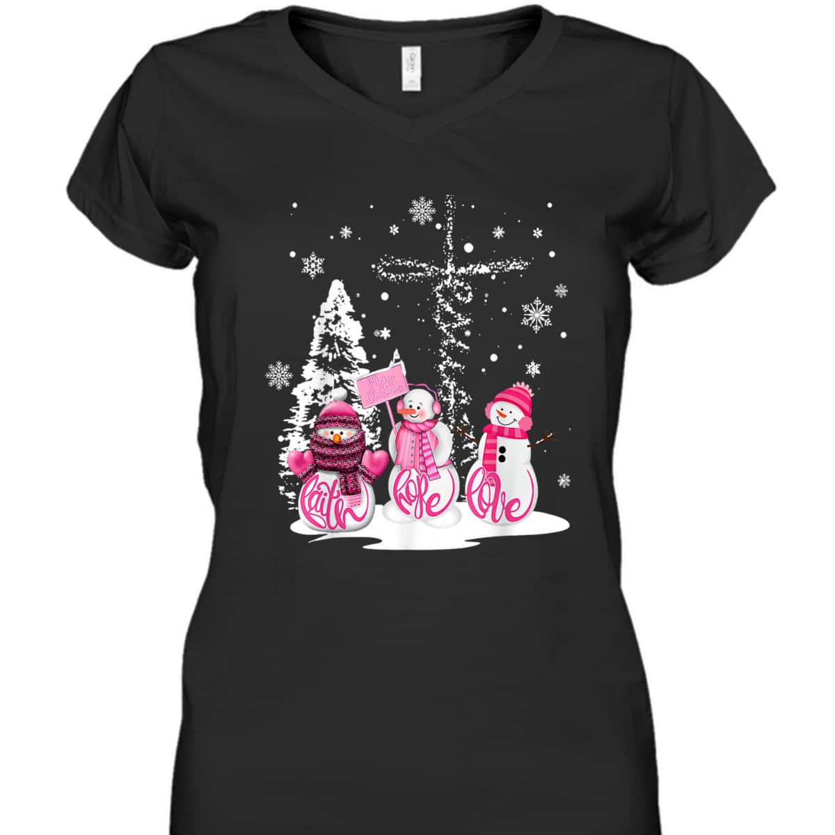 Jesus Faith Hope Love Snowman Merry Xmas Christian T-Shirt Jesus Faith Hope Love Snowman Merry Xmas Christian T-Shirt