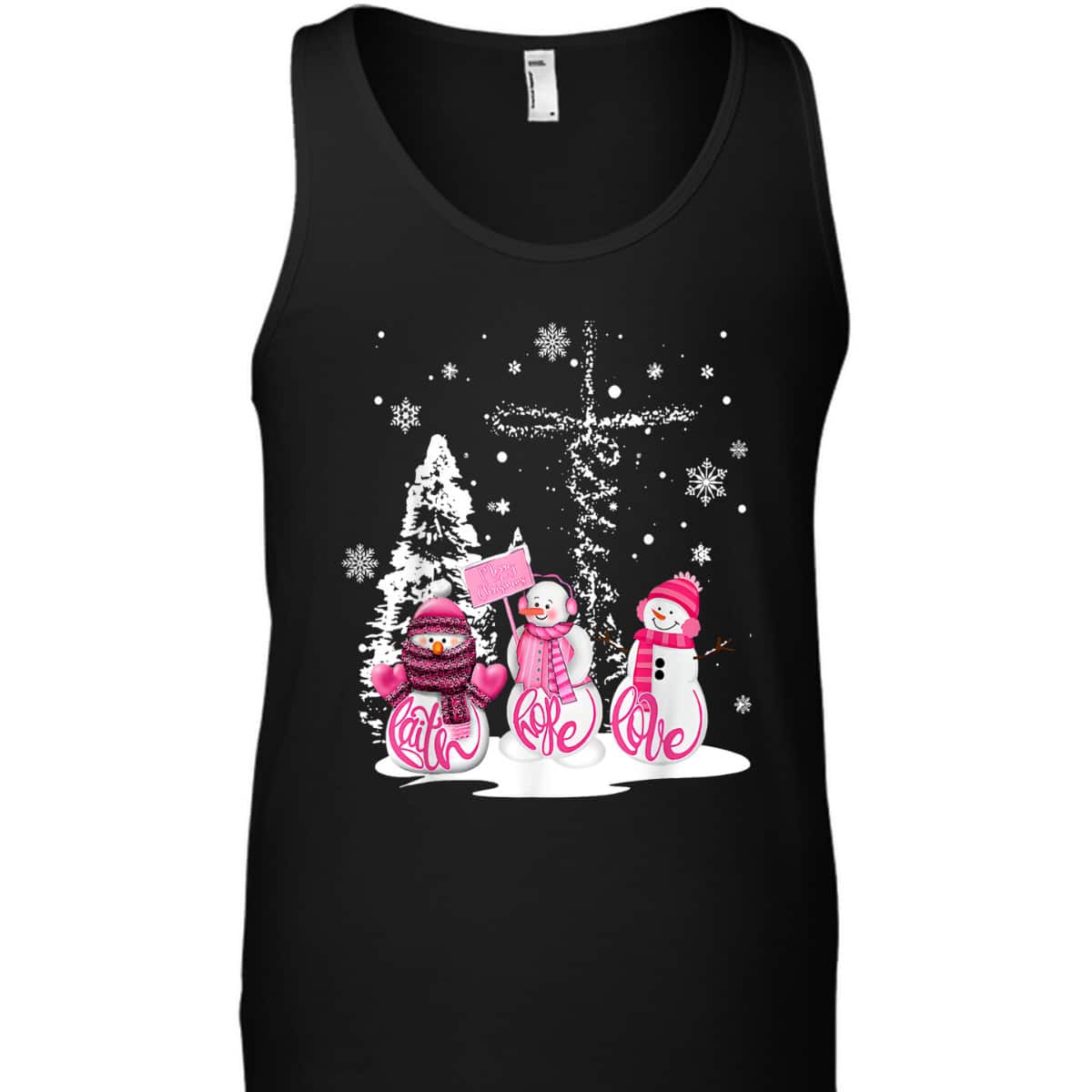 Jesus Faith Hope Love Snowman Merry Xmas Christian T-Shirt Jesus Faith Hope Love Snowman Merry Xmas Christian T-Shirt