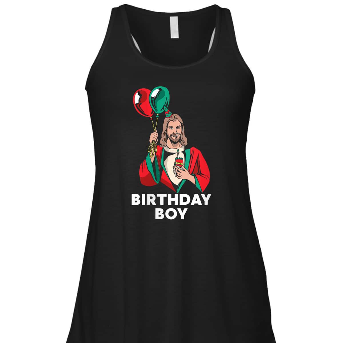 Birthday Boy Jesus Christ Santa Hat Christmas Christian T-Shirt Birthday Boy Jesus Christ Santa Hat Christmas Christian T-Shirt