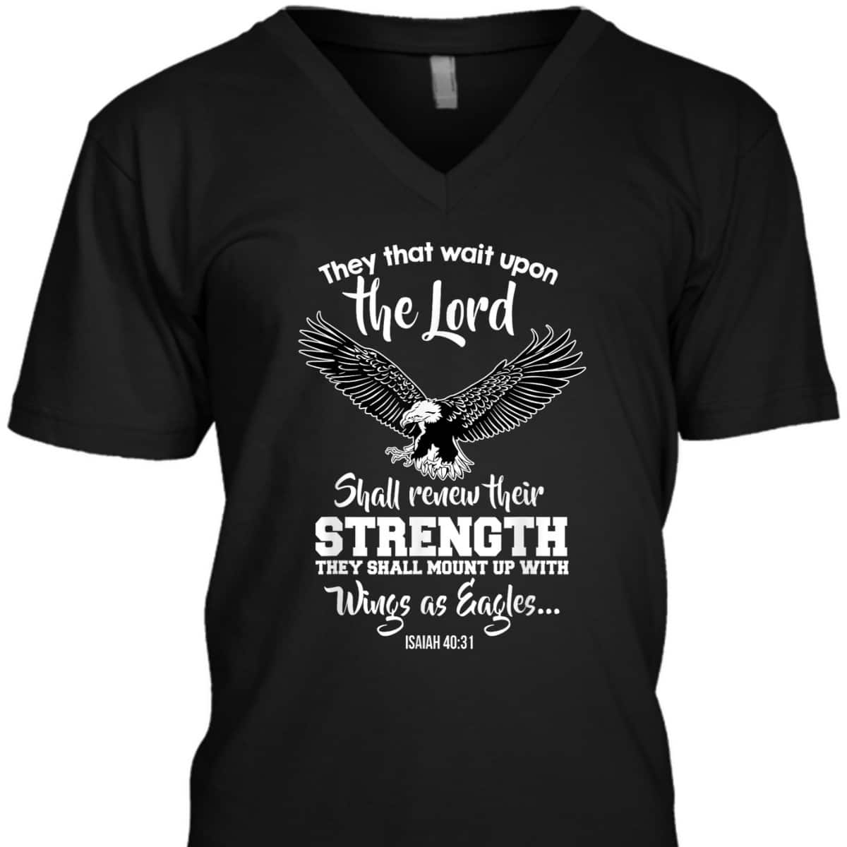 Wings Like Eagles Isaiah 4031 Christian Message T-Shirt
