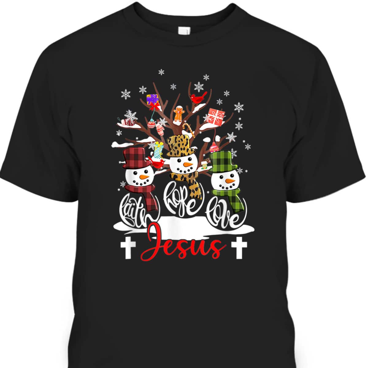 Faith Hope Love Jesus Dandelion Christian Christmas T-Shirt Faith Hope Love Jesus Dandelion Christian Christmas T-Shirt
