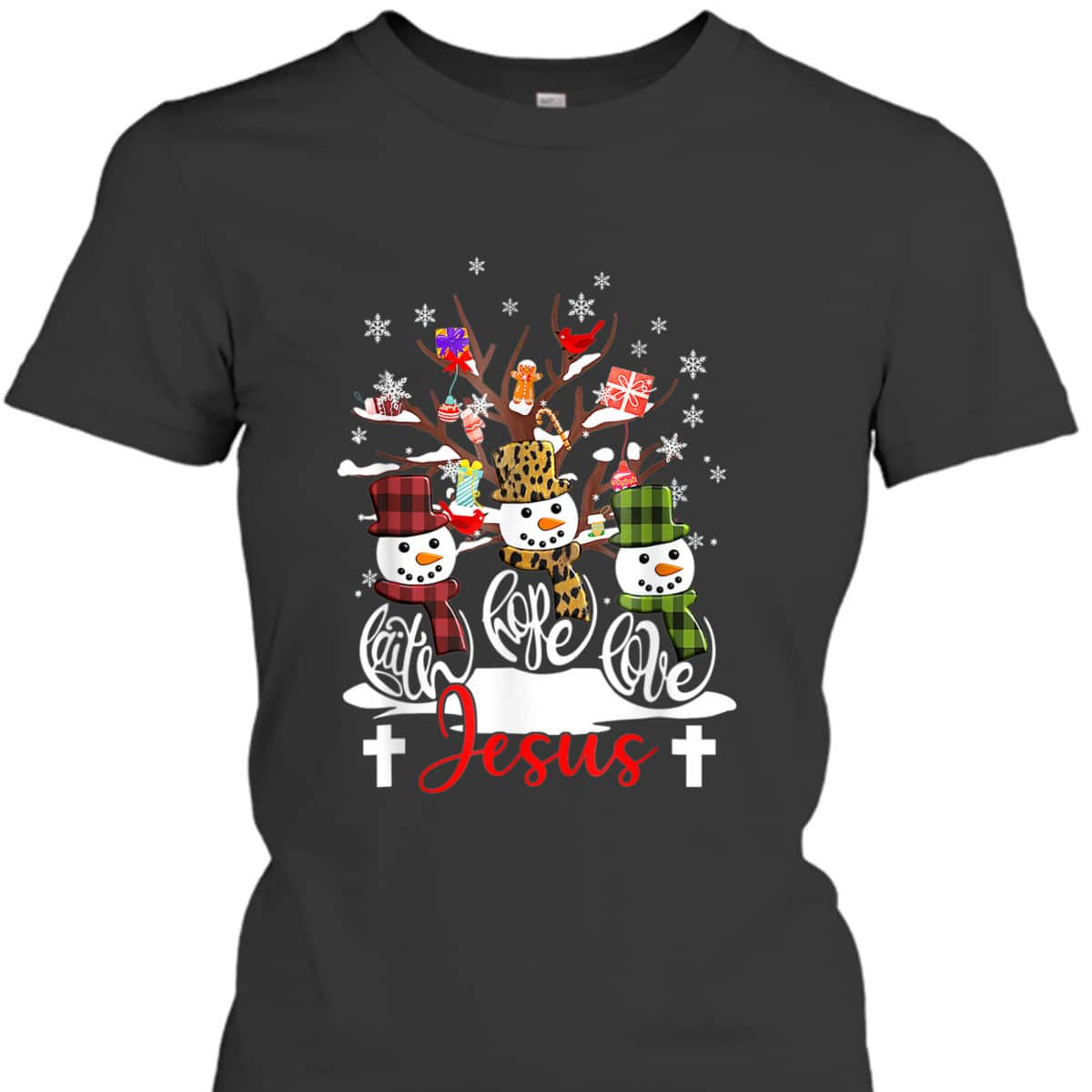 Faith Hope Love Jesus Dandelion Christian Christmas T-Shirt Faith Hope Love Jesus Dandelion Christian Christmas T-Shirt