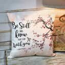 Bible Verse Scripture God Is Beside You Bird And Peach Blossom Jesus Pillow Bible Verse Scripture God Is Beside You Bird And Peach Blossom Jesus Pillow