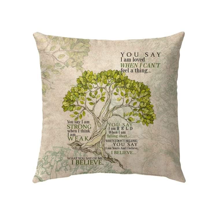Lauren Daigle You Say Lyrics Christian Pillow Lauren Daigle You Say Lyrics Christian Pillow