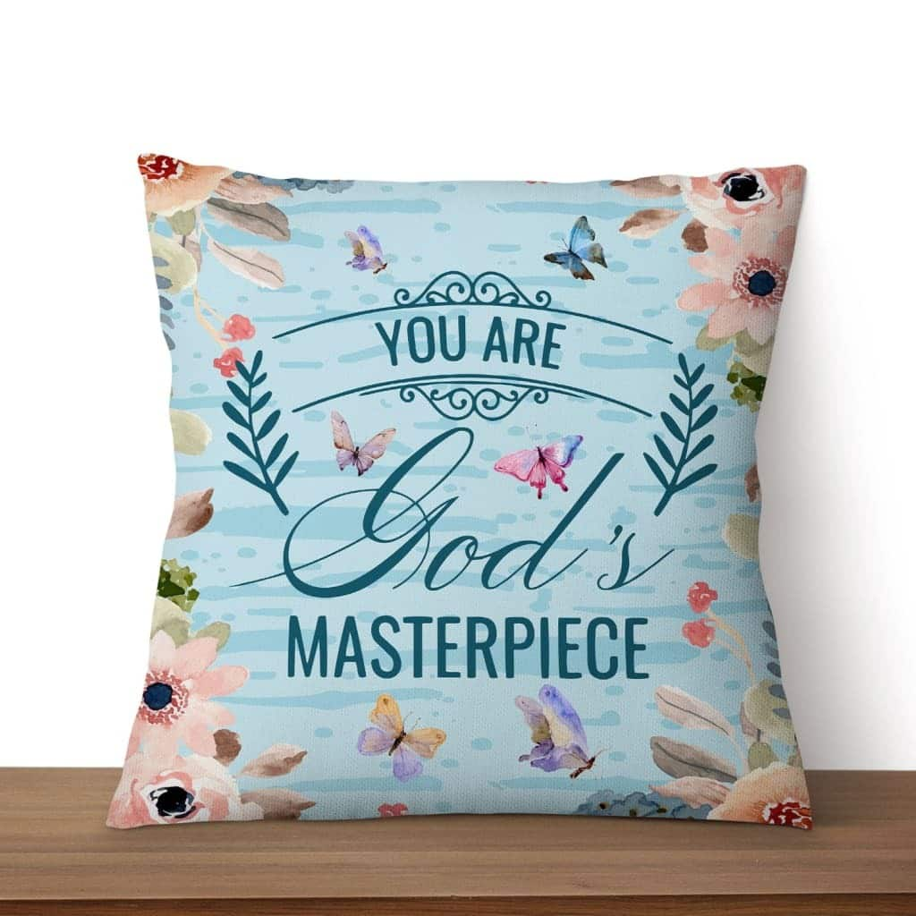 You Are God's Masterpiece Christian Pillow