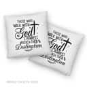Those Who Walk With God Always Reach Their Destination Christian Pillow