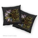 The Lord Will Fight For You Half Leopard Sunflower Christian Pillow