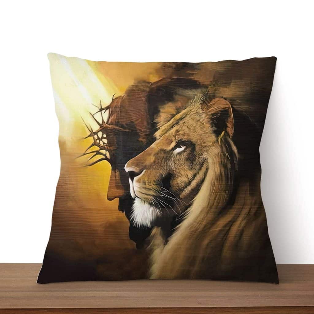 The Lion Of Judah Jesus Christ Christian Jesus Pillow The Lion Of Judah Jesus Christ Christian Jesus Pillow