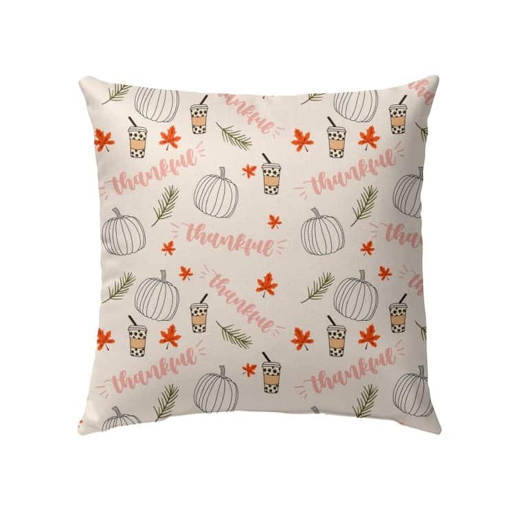 Thankful Christian Thanksgiving Gifts Pillow