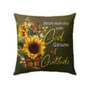 Start Each Day With God Christian Pillow