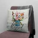 Simply Blessed Hummingbird Flowers Pillow Simply Blessed Hummingbird Flowers Pillow