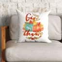 Pumpkin Thanksgiving Give Thanks Christian Religious Faith Pillow Pumpkin Thanksgiving Give Thanks Christian Religious Faith Pillow