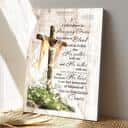Christian Bible Verse Amazing Grace Cross Jesus Poster Print