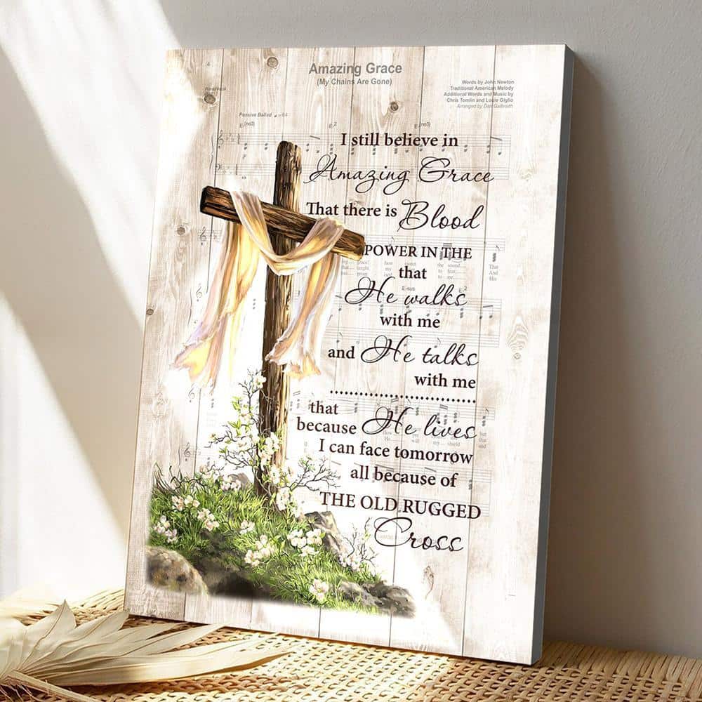Christian Bible Verse Amazing Grace Cross Jesus Poster Print Christian Bible Verse Amazing Grace Cross Jesus Poster Print