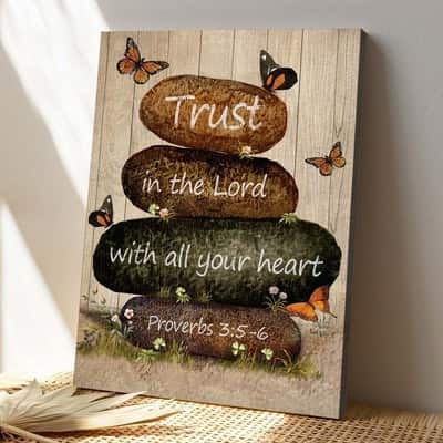 Christian Jesus Trust In The Lord With All Your Heart Bible Verse Canvas Print Christian Jesus Trust In The Lord With All Your Heart Bible Verse Canvas Print