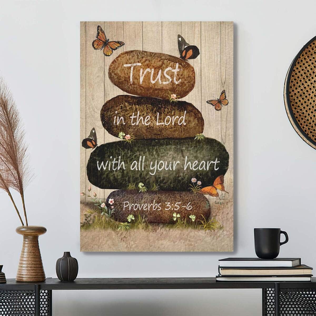 Christian Jesus Trust In The Lord With All Your Heart Bible Verse Canvas Print Christian Jesus Trust In The Lord With All Your Heart Bible Verse Canvas Print