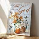 Christian Hummingbird Be Still And Know That I Am God Bible Verse Canvas Print Christian Hummingbird Be Still And Know That I Am God Bible Verse Canvas Print