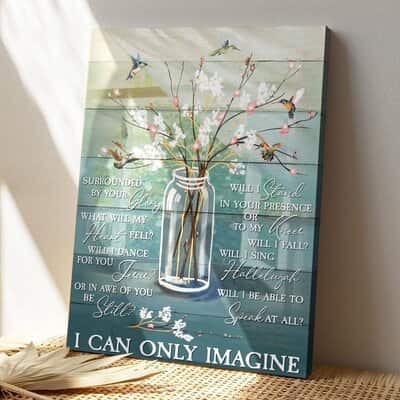 Christian I Can Only Imagine Bible Verse Canvas Print