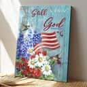 Christian Bible Verse Jesus Be Still And Know That I Am God Canvas Print