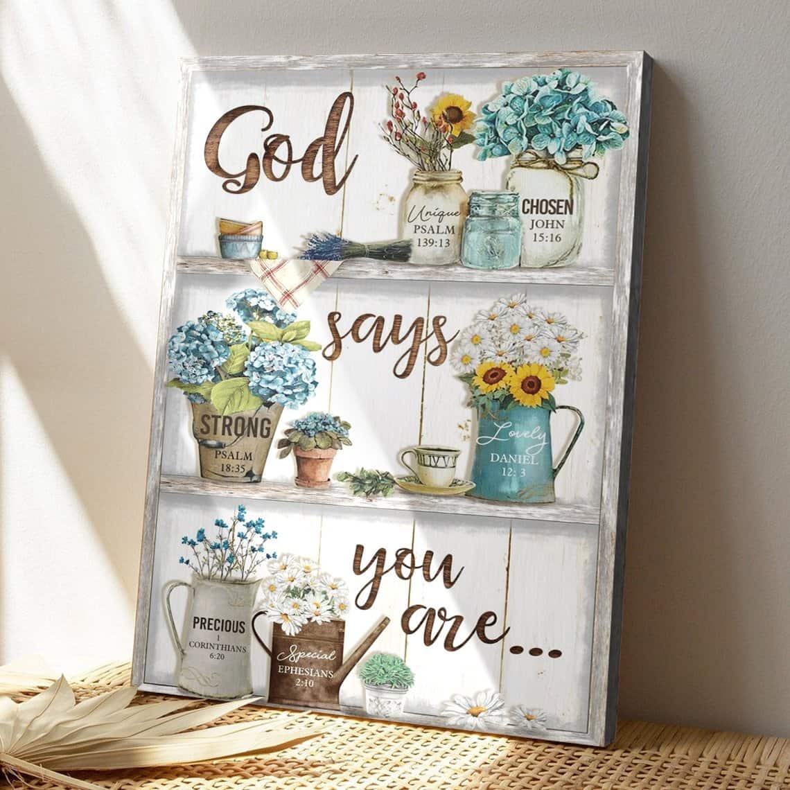 Christian Jesus God Says You Are Bible Verse Faith Canvas Print Christian Jesus God Says You Are Bible Verse Faith Canvas Print