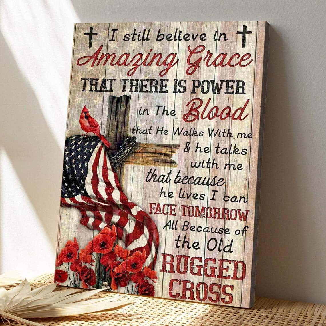 Christian Jesus I Believe Amazing Grace Bible Verse Canvas Print Christian Jesus I Believe Amazing Grace Bible Verse Canvas Print