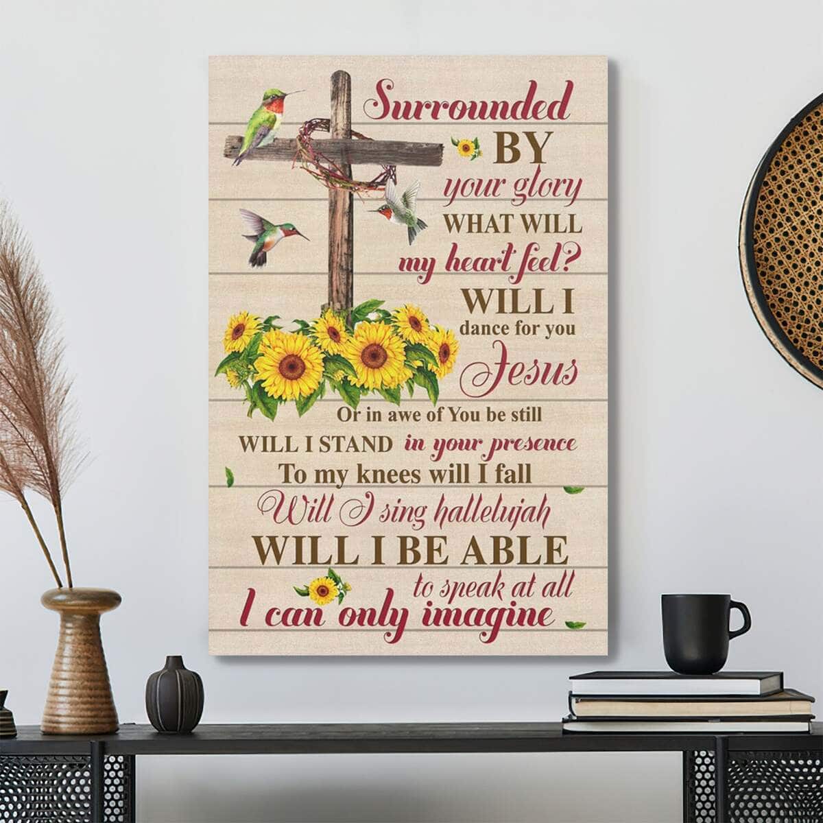 Bible Verse I Can Only Imagine Hummingbird Sunflower Cross Scripture Canvas Print Bible Verse I Can Only Imagine Hummingbird Sunflower Cross Scripture Canvas Print