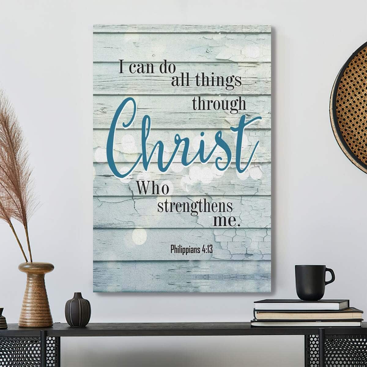 Bible Verse Philippians 413 I Can Do All Things Through Christ Scripture Canvas Print Bible Verse Philippians 413 I Can Do All Things Through Christ Scripture Canvas Print