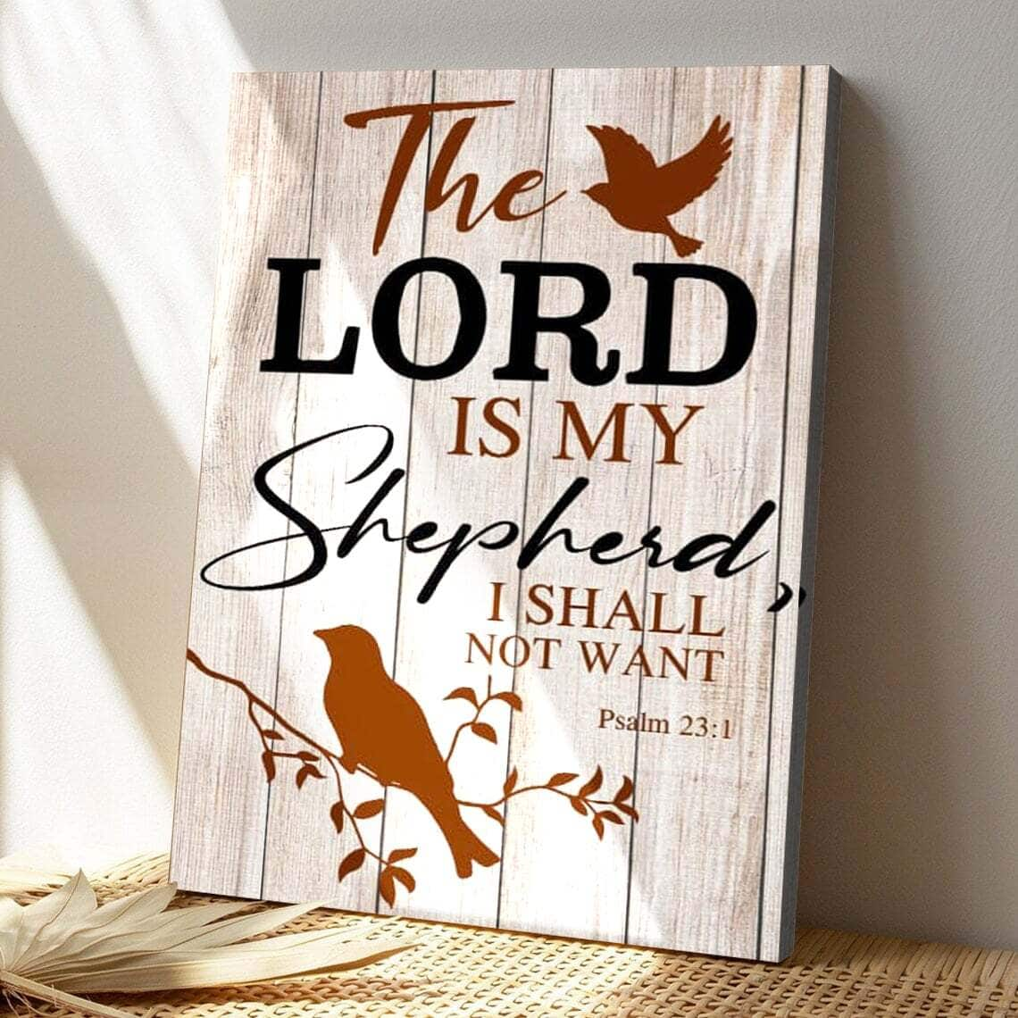 Bible Verse The Lord Is My Shepherd Psalm 231 Scripture Canvas Print