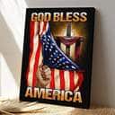Bible Verse God Bless America Scripture Canvas Print