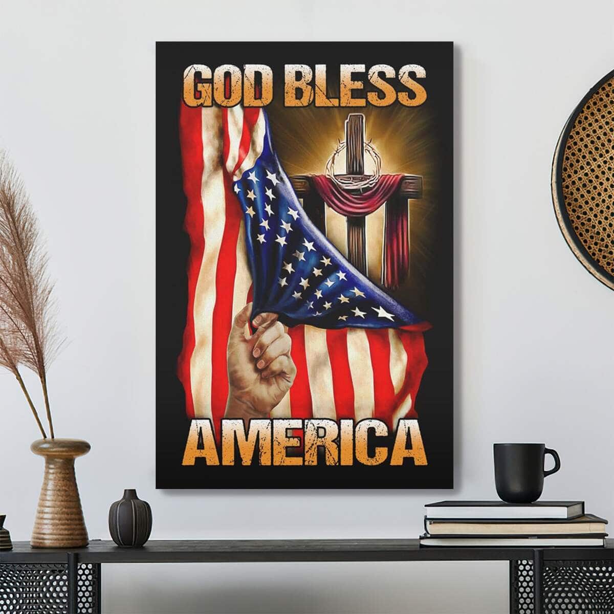 Bible Verse God Bless America Scripture Canvas Print Bible Verse God Bless America Scripture Canvas Print