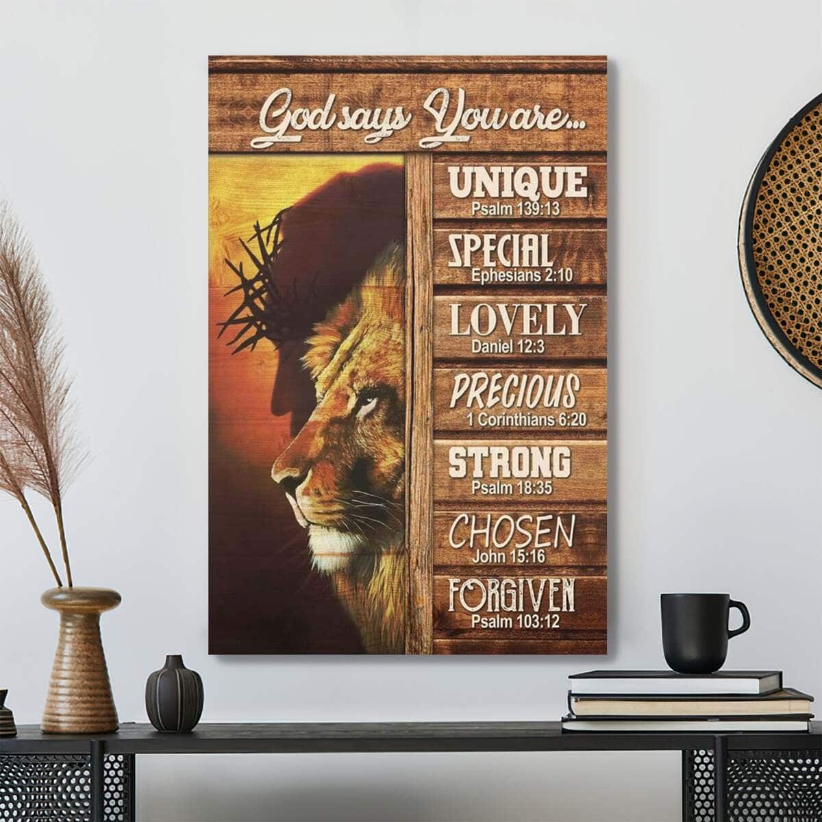 God Says You Are Bible Verse Bible Verse Scripture Canvas Print God Says You Are Bible Verse Bible Verse Scripture Canvas Print