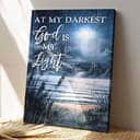 Path On Water At My Darkest God Is My Light Bible Verse Scripture Canvas Print Path On Water At My Darkest God Is My Light Bible Verse Scripture Canvas Print