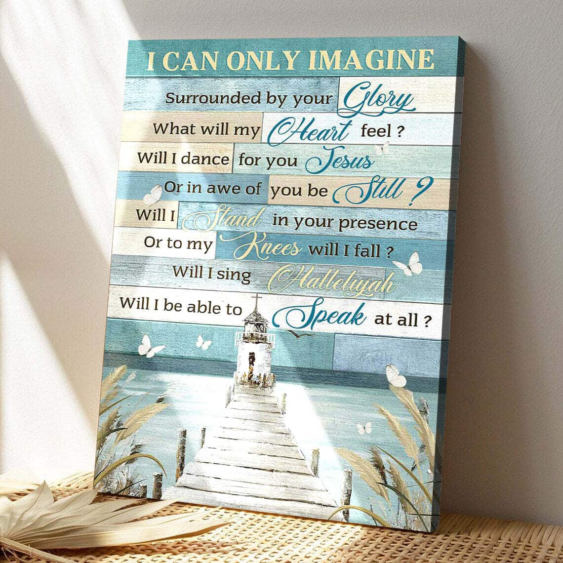 Bible Verse Church And River I Can Only Imagine Christian Canvas Print Bible Verse Church And River I Can Only Imagine Christian Canvas Print