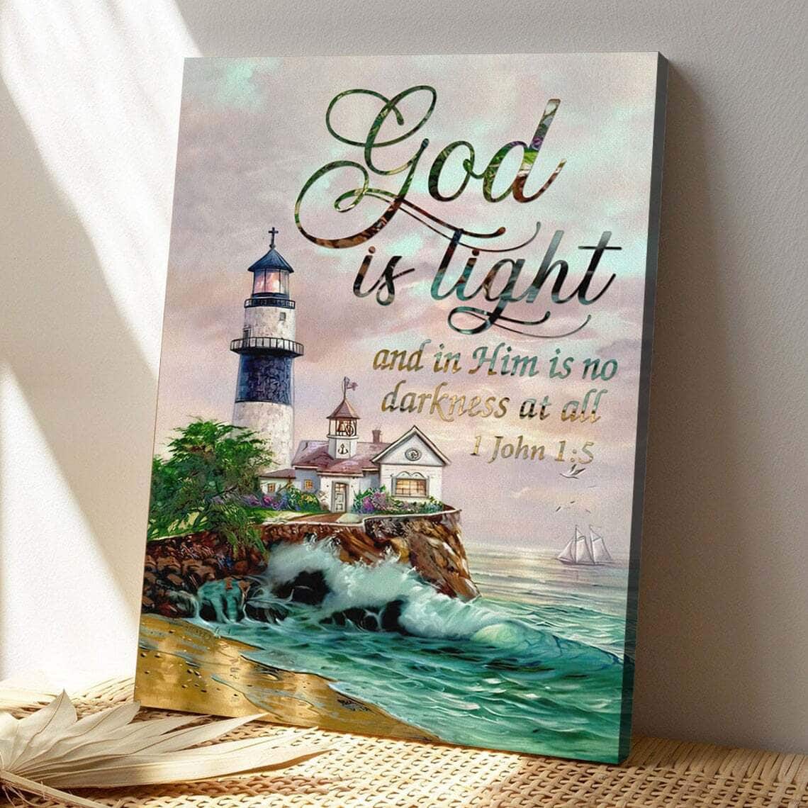 Bible Verse God Is Light 1 John 15 Kjv Scripture Canvas Print bible-verse-god-is-light-1-john-15-kjv-scripture-canvas-print