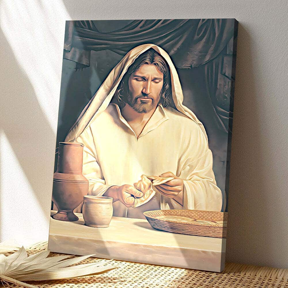 Religious Christian Jesus Christ Jesus Bible Verse Scripture Canvas Print