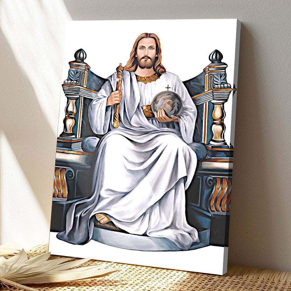 Jesus Christ Jesus Bible Verse Scripture Christian Canvas Print For Believers