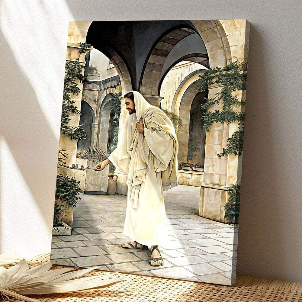 Christian Jesus Christ Jesus Bible Verse Scripture Canvas Print